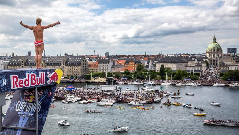 Redbull diving event Copenhagen