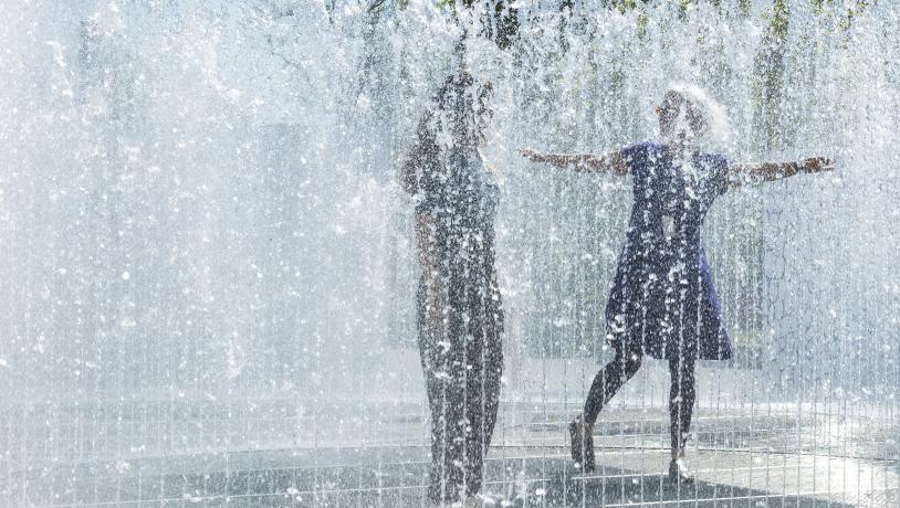 Water Pavilion by Jeppe Hein