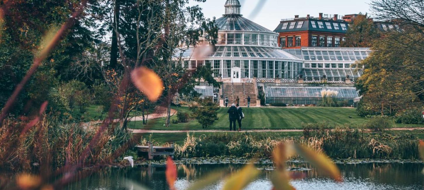 Botanical Garden in Copenhagen in autumn