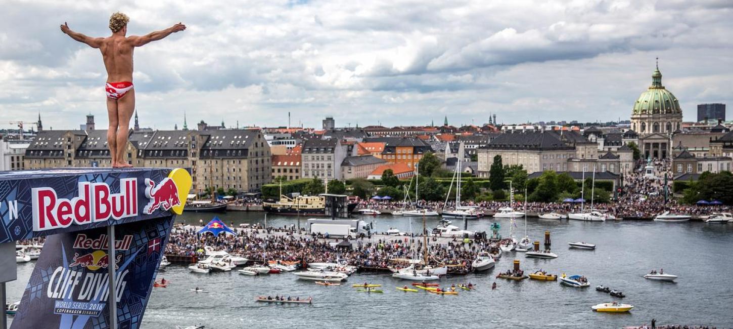 Redbull diving event Copenhagen