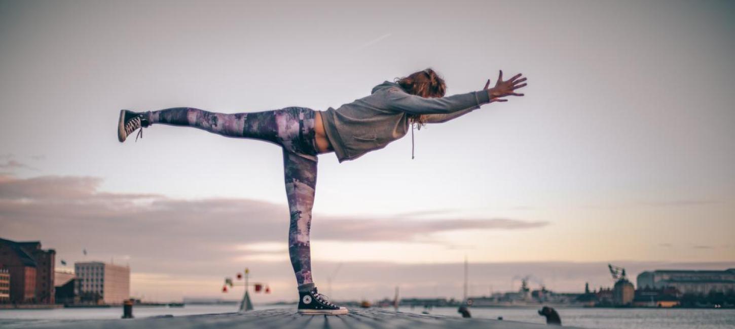 Yoga by the Copenhagen waterfront