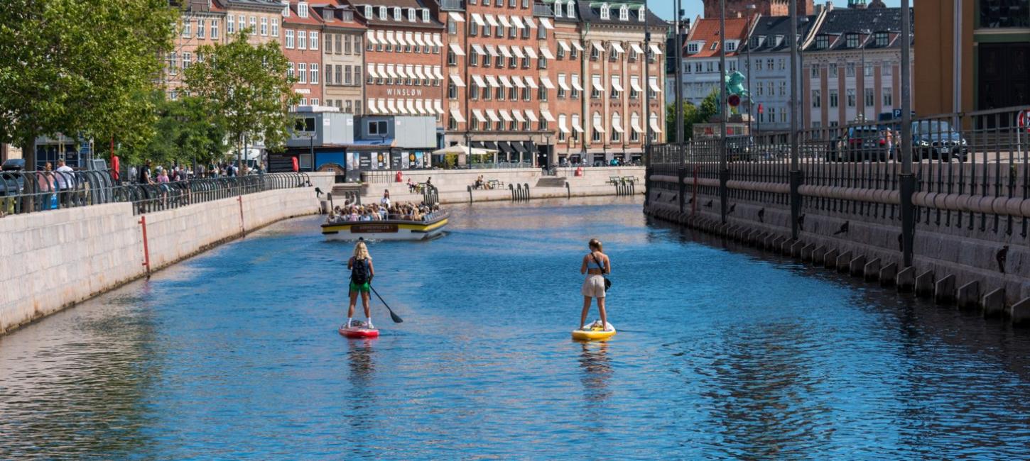 Copenhagen views from a SUP board
