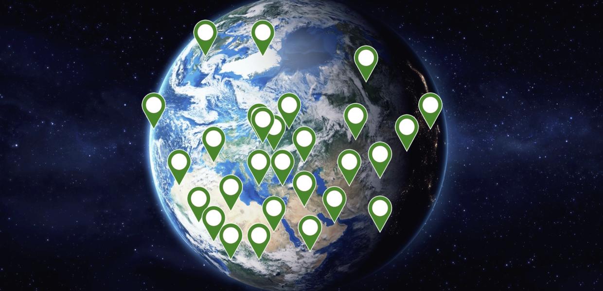 DestinationPay webinar globe pins